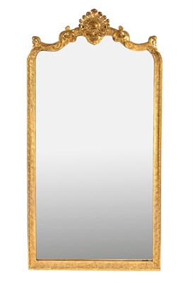 Lot 670 - Continental Baroque Giltwood Mirror 18th...