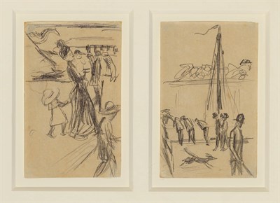 Lot 535 - August Macke German, 1887-1914 Frau mit...