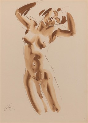 Lot 36 - Georg Kolbe German, 1877-1947 Nude Signed with...