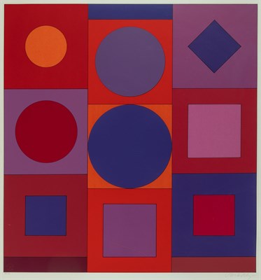 Lot 164 - Victor Vasarely (1906-1997) GRANAT Color...