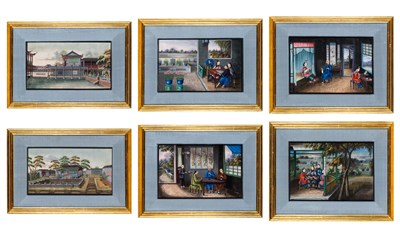 Lot 87 - Six China Trade Paintings