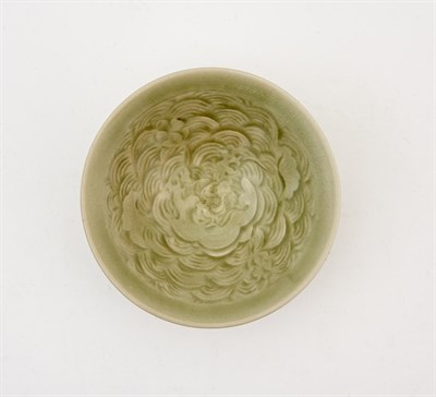 Lot 147 - A Chinese Carved Yaozhou Conical Bowl