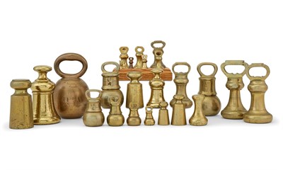 Lot 82 - Group of English Brass Weights 18th/19th...