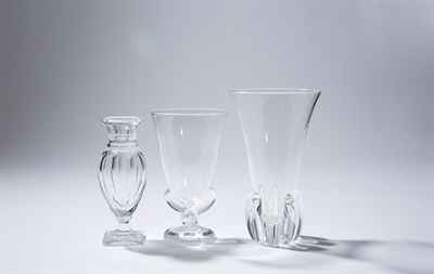 Lot 278 - Group of Glass Table Articles Comprising two...