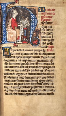 Lot 44 - The Rules of St. Augustine about 1350, from an English priory