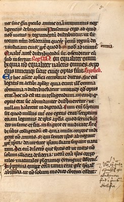 Lot 44 - The Rules of St. Augustine about 1350, from an English priory