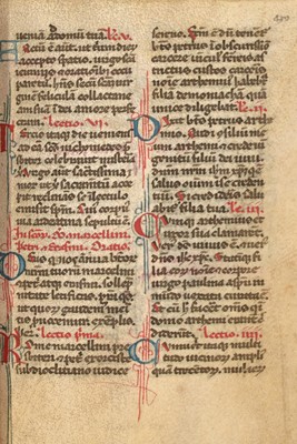 Lot 35 - A 15th-century Breviarum Minorum from the library of an accused Episcopalian heretic