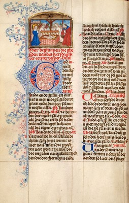 Lot 42 - An important manuscript breviary in Middle Dutch