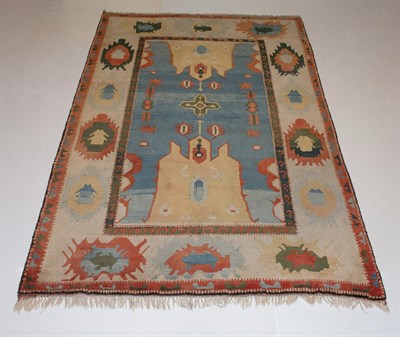 Lot 340 - Azeri Carpet Turkey, contemporary The indigo...
