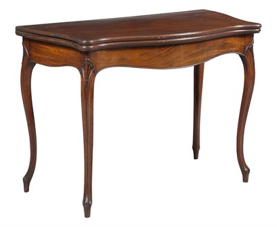 Lot 123 - George III Mahogany Fold-Over Games Table