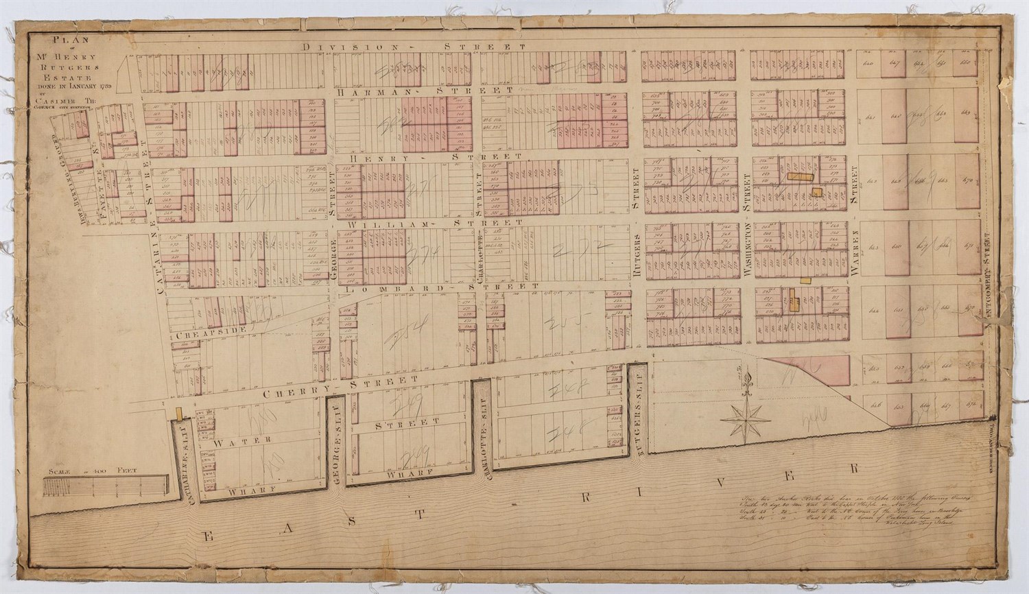 Lot 16 - Collection of a New York Surveyor GOERCK,...