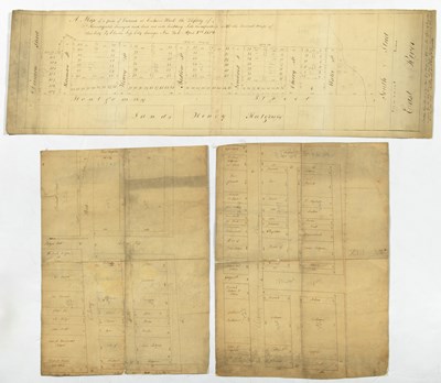 Lot 180 - Three 18th century survey maps of Lower Manhattan