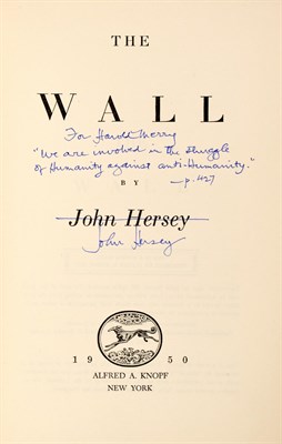 Lot 147 - The Flower Family Collection HERSEY, JOHN The...