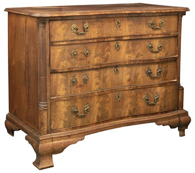 Lot 84 - George III Mahogany Serpentine Front Chest of...
