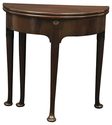 Lot 74 - George II Mahogany Fold-Over Games Table Mid...