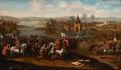 Lot 528 - Continental School 18th Century The Battle of...