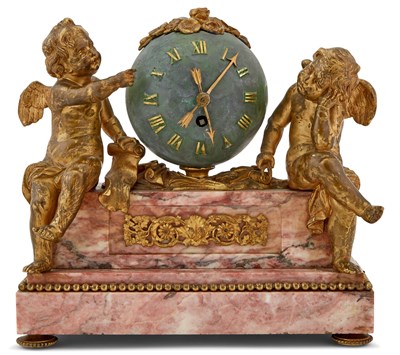 Lot 154 - Louis XVI Style Gilt-Bronze Painted Metal and...