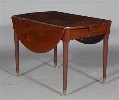 Lot 191 - Louis XVI Style Mahogany Drop-Leaf Extension...