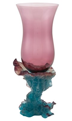 Lot 327 - Daum Pate de Verre Glass Photophore In...