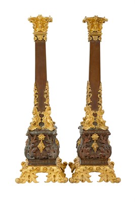 Lot 794 - Pair of Louis Philippe Gilt and Patinated...