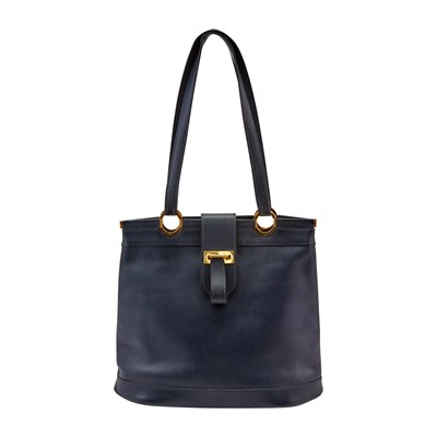 Lot 176 - Hermès Navy Epsom Leather 'Berry' Tote Bag