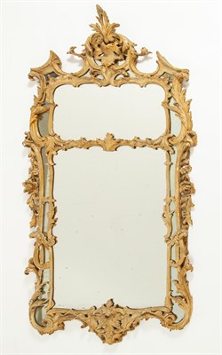 Lot 104 - George II Style Painted Mirror Height 69...