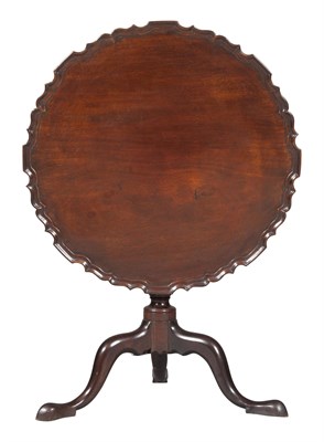 Lot 689 - George II Mahogany Tilt-Top Table Mid. 18th...