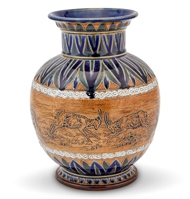 Lot 243 - Doulton Lambeth Stoneware Decorated Stoneware...