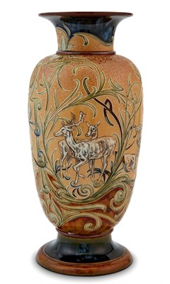 Lot 253 - Doulton Lambeth Stoneware Vase Decorated by...