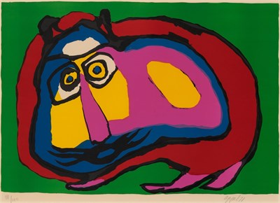 Lot 4 - Karel Appel (1921-2006) CAT Color lithograph,...