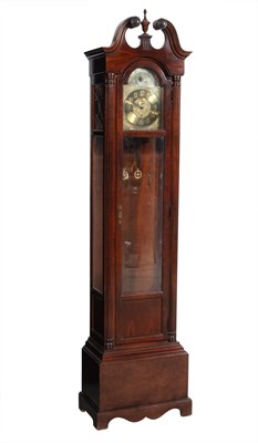 Lot 210 - Howard Miller Chippendale Style Mahogany Tall Case Clock