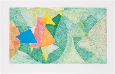 Lot 31 - Tom Holland (b. 1936) PONT Color soft ground...