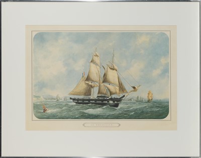 Lot 217 - [MARITIME]
Two prints of sailing ships.