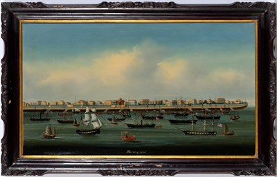 Lot 90 - Chinese School 19th Century The Bund in...