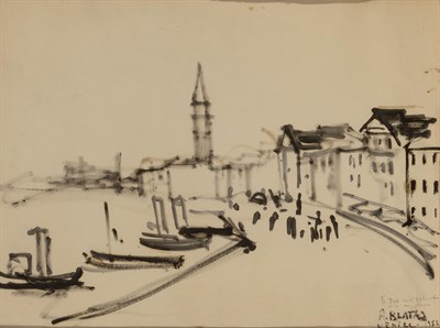 Lot 9 - Arbit Blatas Lithuanian, 1908-1999 Venice,...