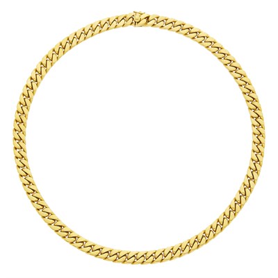 Lot 147 - Bulgari Gold Curb Link Chain Necklace