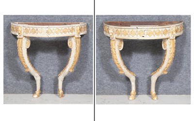Lot 176 - Pair of Neoclassical Style Painted and Parcel...