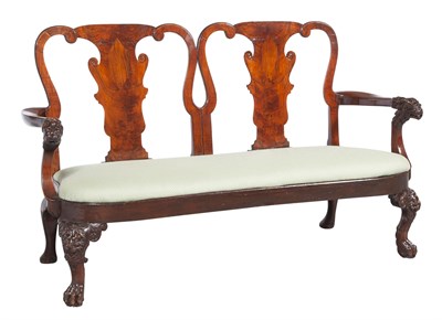 Lot 692 - Irish George II Mahogany Double Chair Back...