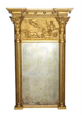 Lot 227 - A New York Family Federal Giltwood Mirror...