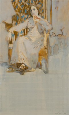 Lot 40 - David Levine American, 1926-2009 Skeptical...