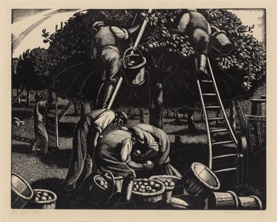 Lot 80 - Clare Leighton (1898-1989) SEPTEMBER: APPLE...