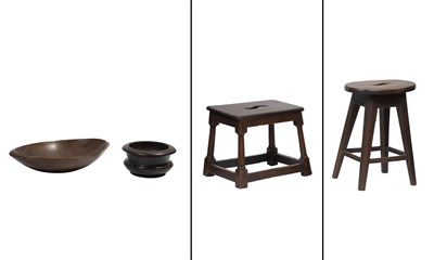 Lot 224 - Group of Four Treenware Articles Comprising...