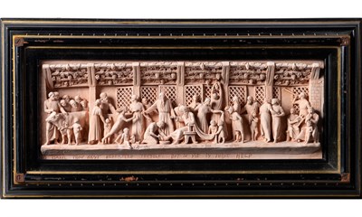 Lot 255 - Terracotta Biblical Plaque Depicting The...