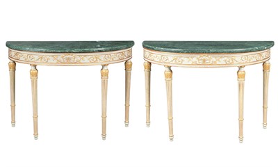 Lot 767 - Pair of George III Style Painted and...