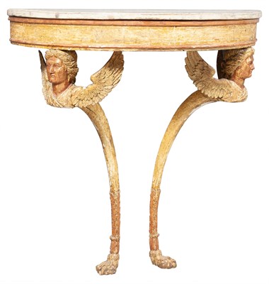 Lot 769 - Continental Neoclassical Painted and...