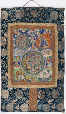 Lot 91 - A Tibetan Mandala Thangka