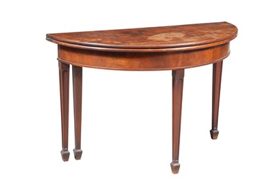 Lot 166 - George III Fold-Over Mahogany Games Table...