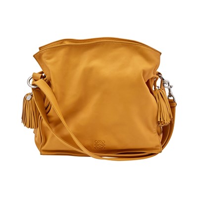 Lot 166 - Loewe Yellow Leather 'Flamenco' Bag
