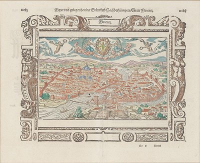 Lot 283 - [MAP - FLORENCE] MUNSTER, SEBASTIAN. Figur und...