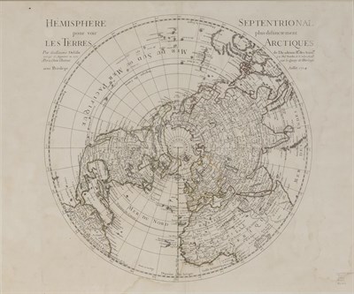 Lot 287 - [MAP - POLAR] DELISLE, GUILLAUME; corrected...